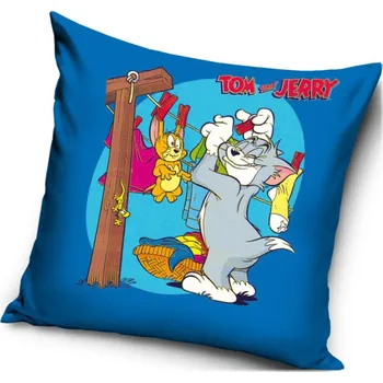 Carbotex • Dekorační polštář Tom a Jerry - 40 x 40 cm