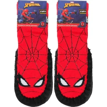 E plus M • Dětské / chlapecké protiskluzové ponožky s nopky / papuče Spiderman - MARVEL EU 23 / 24