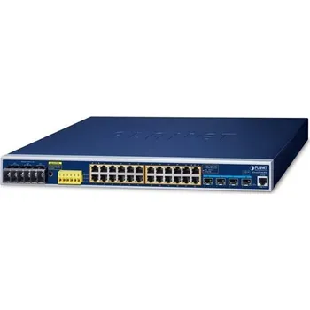 Počítač Planet IGS-6325-24UP4X průmyslový L3 switch, 24x1Gb, 4x10Gb SFP+, 24x PoE 802.3bt 720W, -40~75°C, dual 48-54VDC, IP30