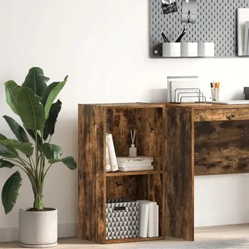 Knihovna Regál, kouřový dub, 40x30x77 cm, dřevotříska