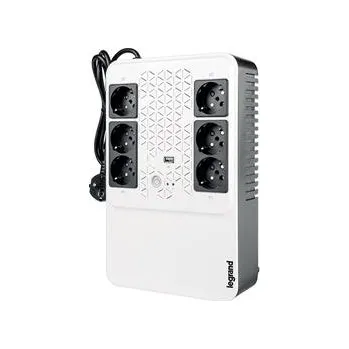 Záložní zdroj LEGRAND UPS Keor Multiplug 600VA/360W FR, Line-interactive, Tower, výstup 6x FR (CZ), USB nabíjení 1A - poškozená krabic