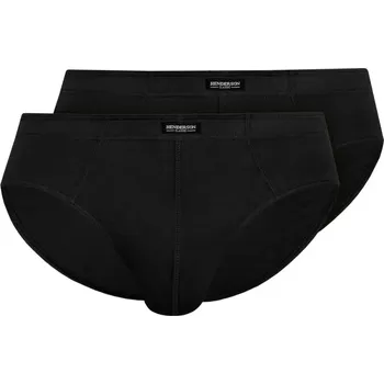 Slipy Pánské slipy 2 pack 1440 Basic black - HENDERSON černá 4XL