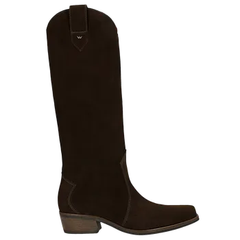 Dámské kozačky Vysoké Tmavě Hnědé Dámské Kovbojské Boty Wojas 7115462 36