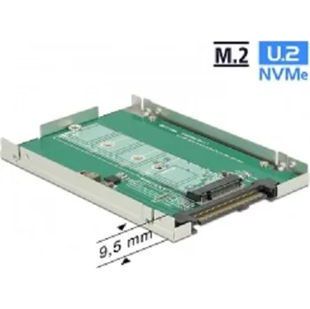 Příslušenství pro datový nosič Delock 2.5” Převodník U.2 SFF-8639 > M.2 NGFF NVMe Key M