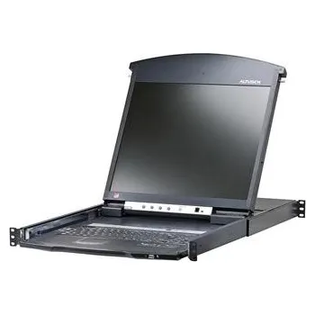 KVM přepínač ATEN 16-port Cat.5 KVM PS/2+USB, OSD, rack DualRail, 19" LCD, touchpad, klávesnice
