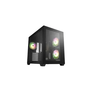 PC skříň FSP/Fortron ATX Midi Tower CMT380A Black; 3xA.RGB