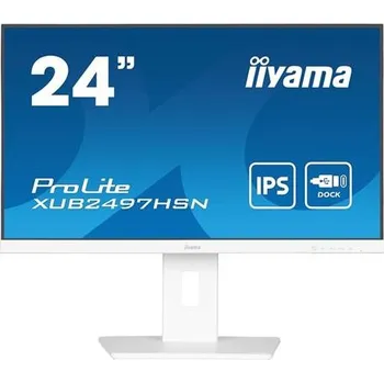 Monitor iiyama ProLite XUB2497HSN-W1 - LED monitor - 24" (23.8" zobrazitelný) - 1920 x 1080 Full HD (1080p) @ 100 Hz - IPS - 250 cd/m2