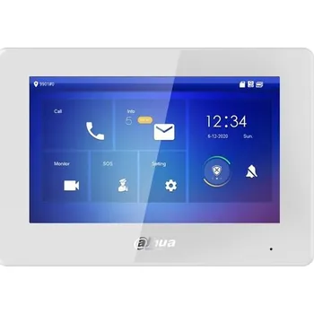 DAHUA Bytový monitor IP 2-drát/ touch 7" 1024x600/ paměť/ CZ menu/ bílý