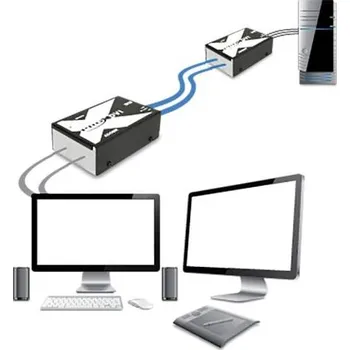 KVM přepínač Adder X-DVI PRO, DVI extedner. 2x DVI, USB