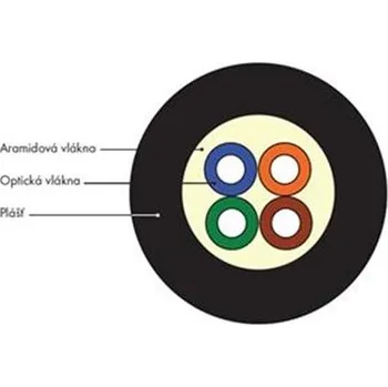 Počítač DROP 4vl 500m SM09/125 G.657A2 Corning LSZH