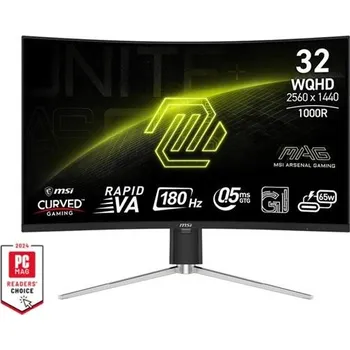 Monitor MSI MAG/325CQRF QD E2/31,5"/VA/QHD/180Hz/0,5ms/Black/2R