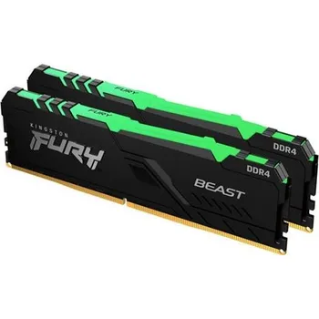 Operační paměť KINGSTON 32GB 3200MHz DDR4 CL16 DIMM (Kit of 2) 1Gx8 FURY Beast RGB