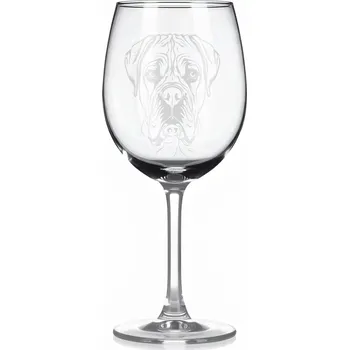 Sklenice Sklenice na víno s gravírovaným motivem – Boxer – 2
