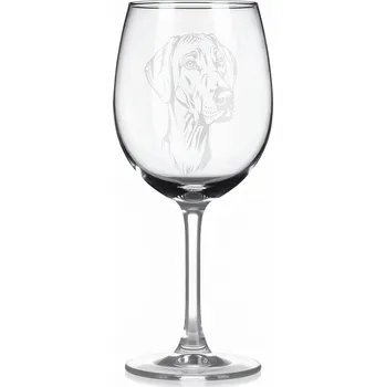 Sklenice Sklenice na víno s gravírovaným motivem – Rhodéský ridgeback – 4