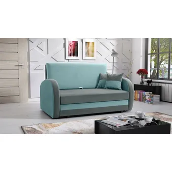 Pohovka Rozkládací pohovka Tola 2 - tyrkysová/šedá