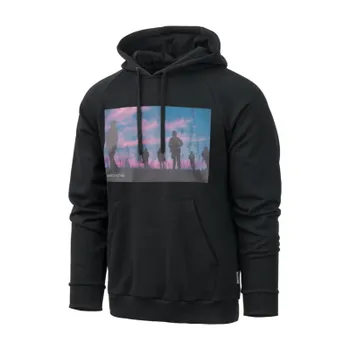 Pánská mikina Mikina Hoodie DA Sunset, Direct Action, Černá, XXL