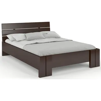 Postel Prodloužená buková postel z masivu Arhus Rozměr: 120x220, Odstín moření: Palisander