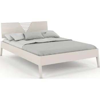 Postel Zvýšená postel z masivu borovice Wolomin Rozměr: 120x200, Odstín moření: Bílá