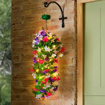 Vánoční dekorace Solární dekorace Převislé květy žlutá