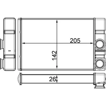Výměník tepla, vnitřní vytápění MAHLE AH 260 000S