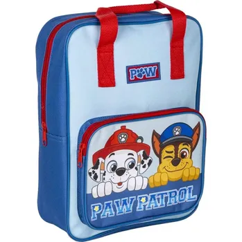 Dětský batoh CERDÁ • Dětský / chlapecký hranatý batoh s přední kapsou Tlapková patrola - Paw Patrol - motiv Marshall a Chase - 6L