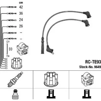 Zapalovací kabel Sada kabelů pro zapalování NGK 9649