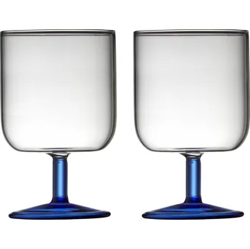 Sklenice LyngbyGlas, Skleničky na víno Torino 300 ml světle modré 2 ks - Formadore