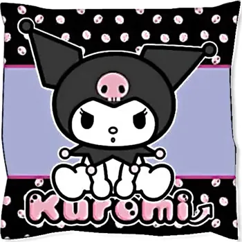 Carbotex Oboustranný polštář Kuromi 38 x 38 cm Fialová