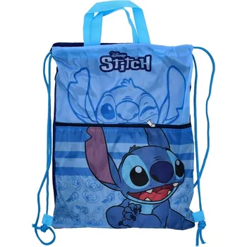 Školní sáček DIFUZED • Chlapecký sportovní vak Lilo & Stitch s kapsou na zip - 44 x 34 cm