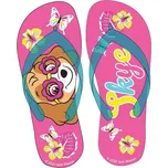 E plus M • Plážové žabky / letní pantofle Tlapková patrola - Paw Patrol - motiv Skye EU 26 / 27