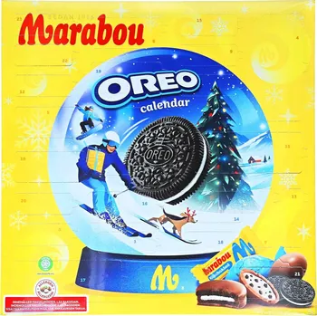 Čokoláda Mondelez Marabou Oreo Adventní kalendář 275g