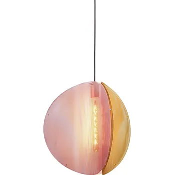 Please Wait To Be Seated, Závěsná lampa Proxima, mosaz, růžovo-šedá - Formadore