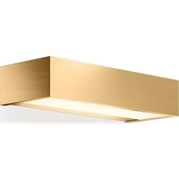 Nástěnné svítidlo Decor Walther, Nástěnná lampa Box LED 25 cm zlatá mat - Formadore