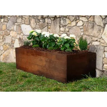 Vyvýšený záhon Corgarden Vyvýšený záhon ALTO - Corten 136 × 69 × 52 cm