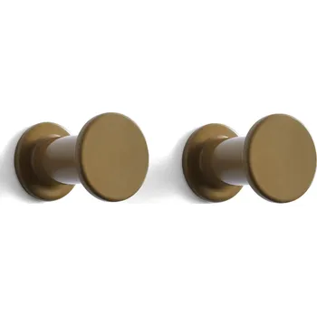 Věšák Hay, Nástěnné háčky Bolt hnědé 2 ks - Formadore