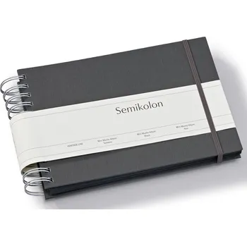 Fotoalbum Semikolon, Album na fotografie Uni Mini Mucho, tmavě šedý s černými listy - Formadore
