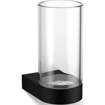 Držák na kartáček Decor Walther, Pohár na zubní kartáčky Century nástěnný černý matný - Formadore