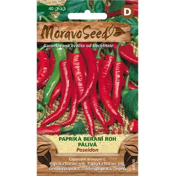 Semeno Moravoseed Paprika beraní roh Poseidon 50 ks