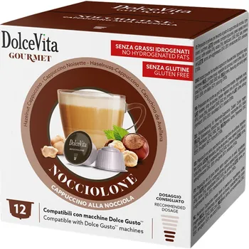 Dolce Vita Italfoods Dolce Vita Cappuccino Lískový Ořech do Dolce Gusto 12 kapslí
