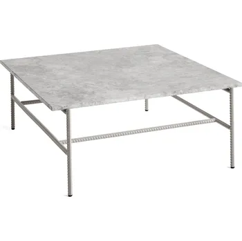 Konferenční stolek Hay, Konferenční stolek Rebar, 80 x 84 x 33 cm, šedý mramor - Formadore