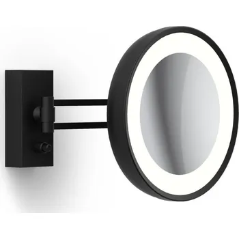 Decor Walther, Kosmetické zvětšovací zrcátko x7 BS 36 nástěnné černé matné - Formadore