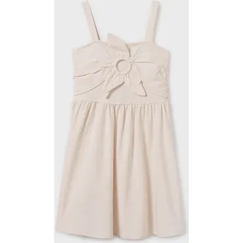 Dívčí šaty Dívčí šaty Mayoral 6984.8G.Junior.PPYA béžová 01X, vel. 152
