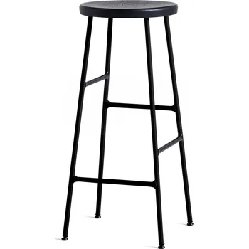 Barová židle Hay, Barová židlička Cornet na černých nožkách 75 cm černá - Formadore