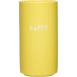 Design Letters, Váza nebo svícen Favourite Happy žlutá - Formadore