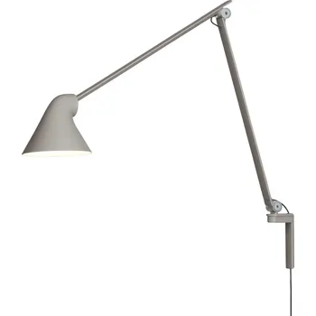 Nástěnné svítidlo Louis Poulsen, Nástěnné svítidlo s ramenem NJP LED 2700 K světlý šedé - Formadore