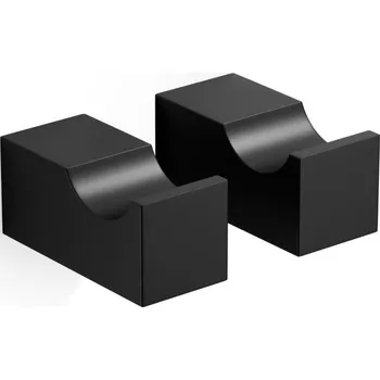 Věšák Decor Walther, Věšáky háčky na ručníky Corner černé matné 2 ks - Formadore