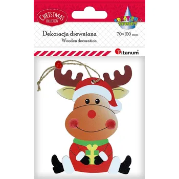Vánoční dekorace Titanum Dekorace, závěsná, SOB, 72 x 98mm, 1 kus