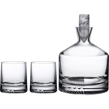 Nude, Karafa na whisky Alba se 2 skleničkami 3 díly - Formadore