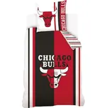 Carbotex • Bavlněné ložní povlečení Chicago Bulls - 100% bavlna Renforcé - 70x90 cm + 140x200 cm
