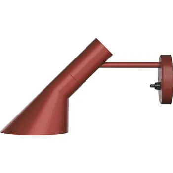 Nástěnné svítidlo Louis Poulsen, Nástěnné svítidlo AJ s vypínačem, bez viditelného kabelu rezavě červené - Formadore